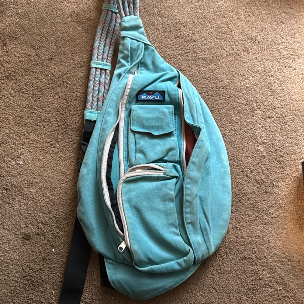 Pre owned  Kavu Rope Bag With LOTS of life!